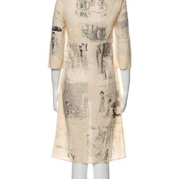 Vintage Miu Miu * Extremely-Rare * Peynet Printed Dress (Collector's Piece) - Picture 3 of 9